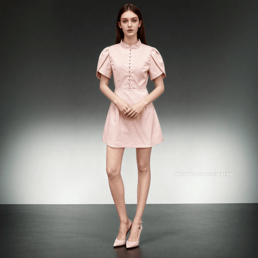 Elegant Chic Solid Short Dress - SISPELL