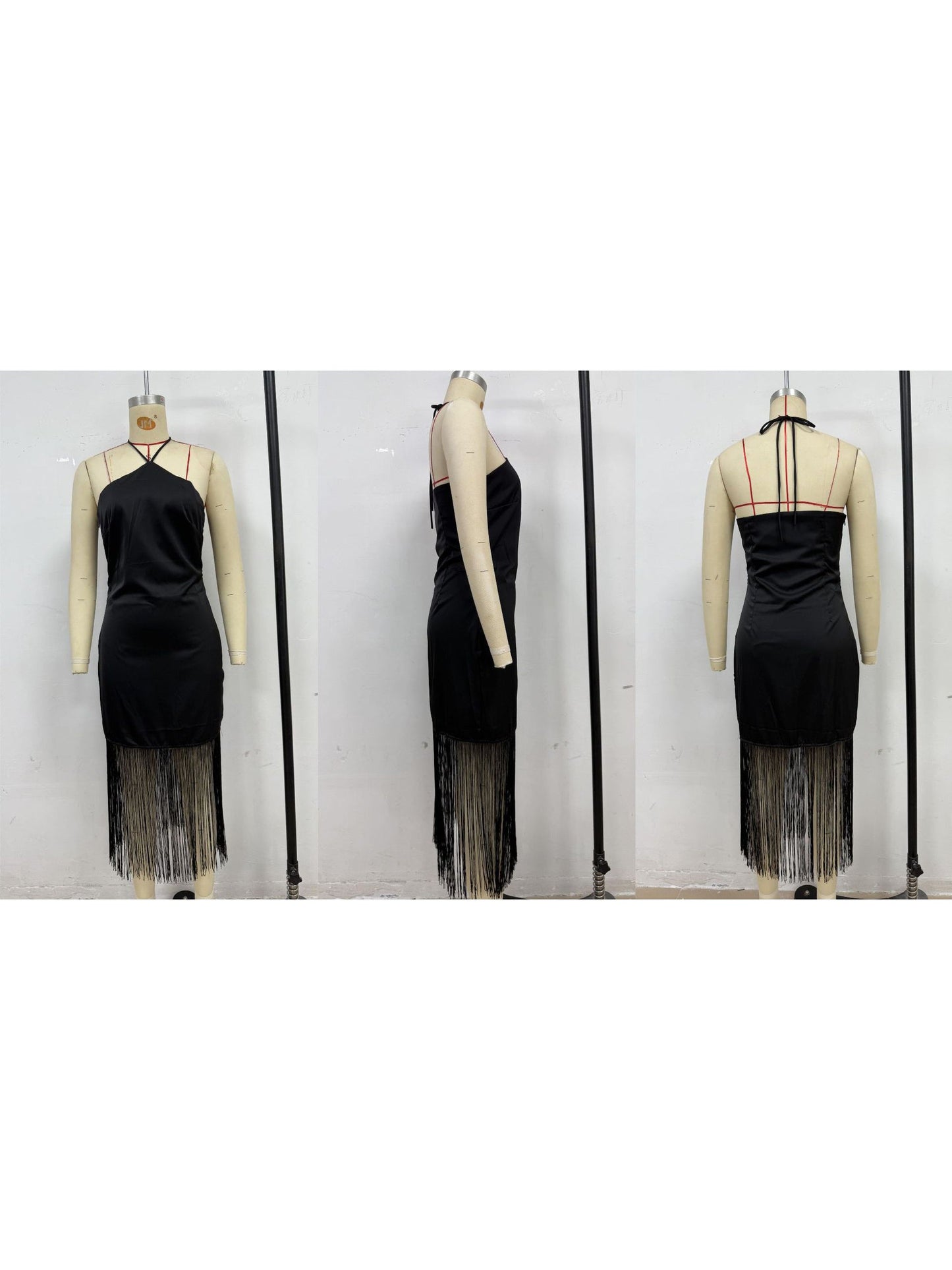 Elegant Solid Backless Long Dress - SISPELL