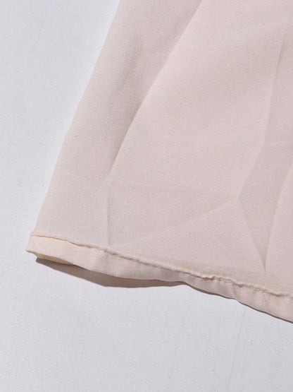 Elegant Solid Pleated Long Dress - SISPELL