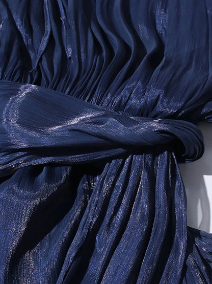 Elegant Tie - Neck Wrap Mini Dress Collection - SISPELL