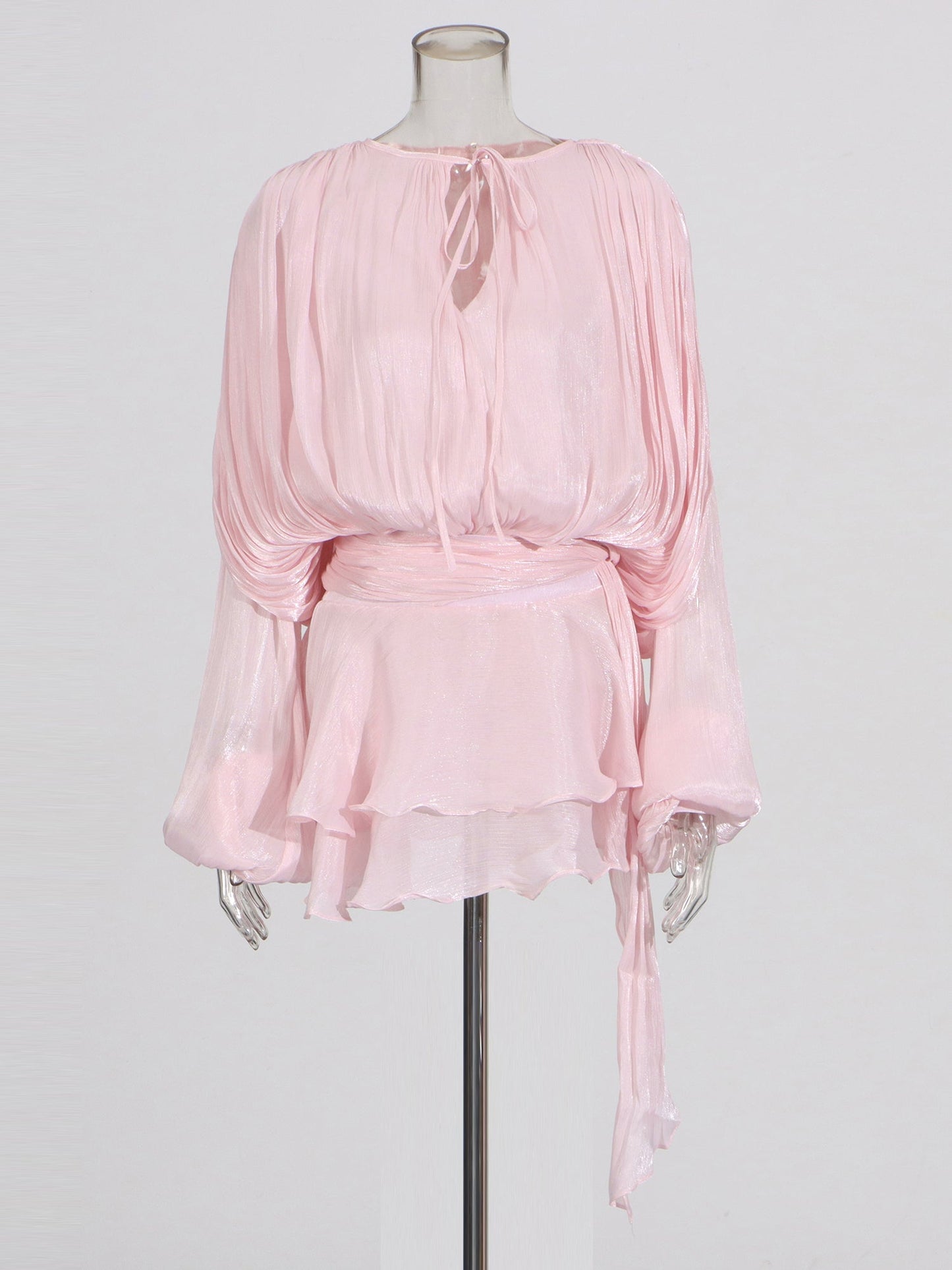 Elegant Tie - Neck Wrap Mini Dress Collection - SISPELL