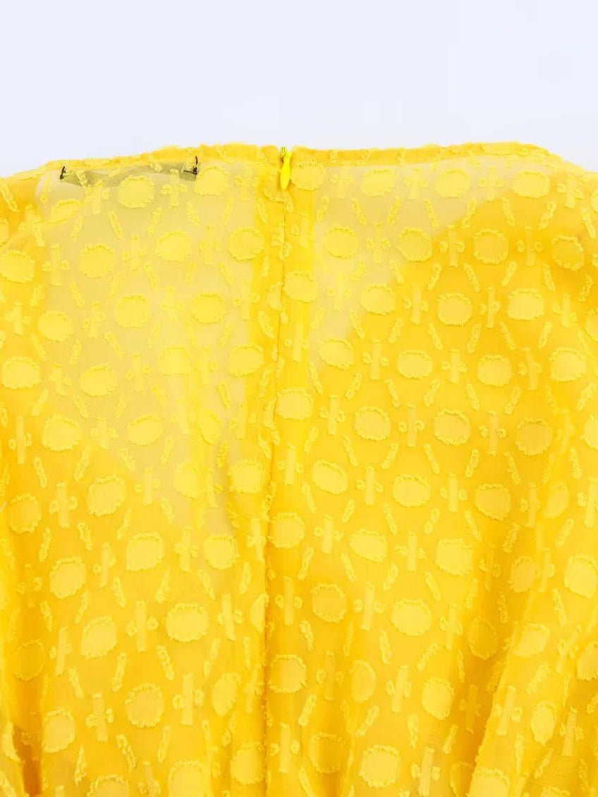 Elegant V - neck Solid Long Dress - SISPELL