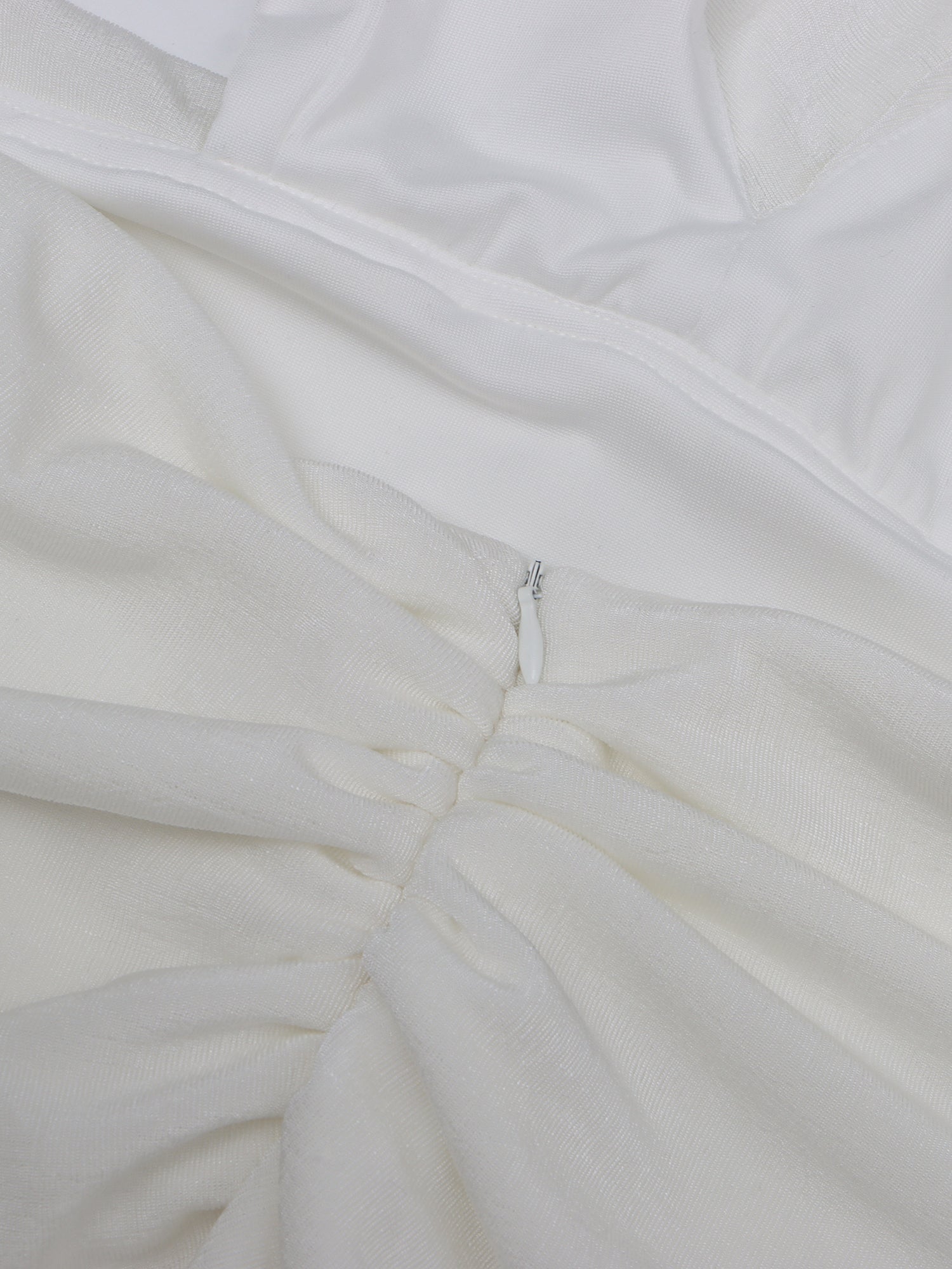 Elegant White Halter Neck Draped Maxi Dress - SISPELL