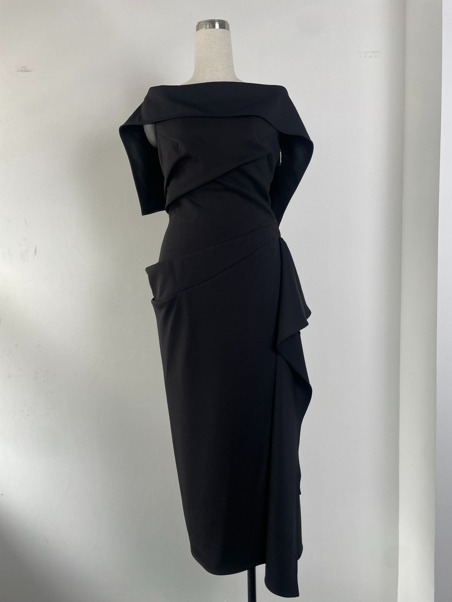 Solid Elegant Off Shoulder Long Dress