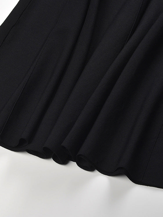 Knit Hit Color Short Dress