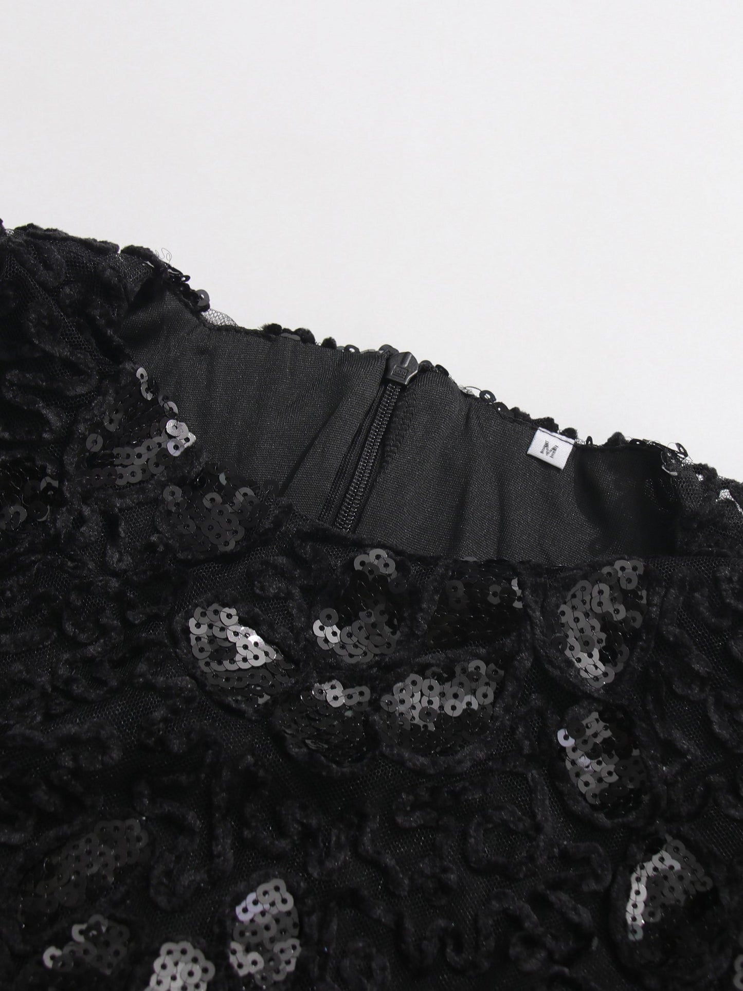 Glamorous Black Lace Embellished Long - Sleeve Maxi Dress - SISPELL