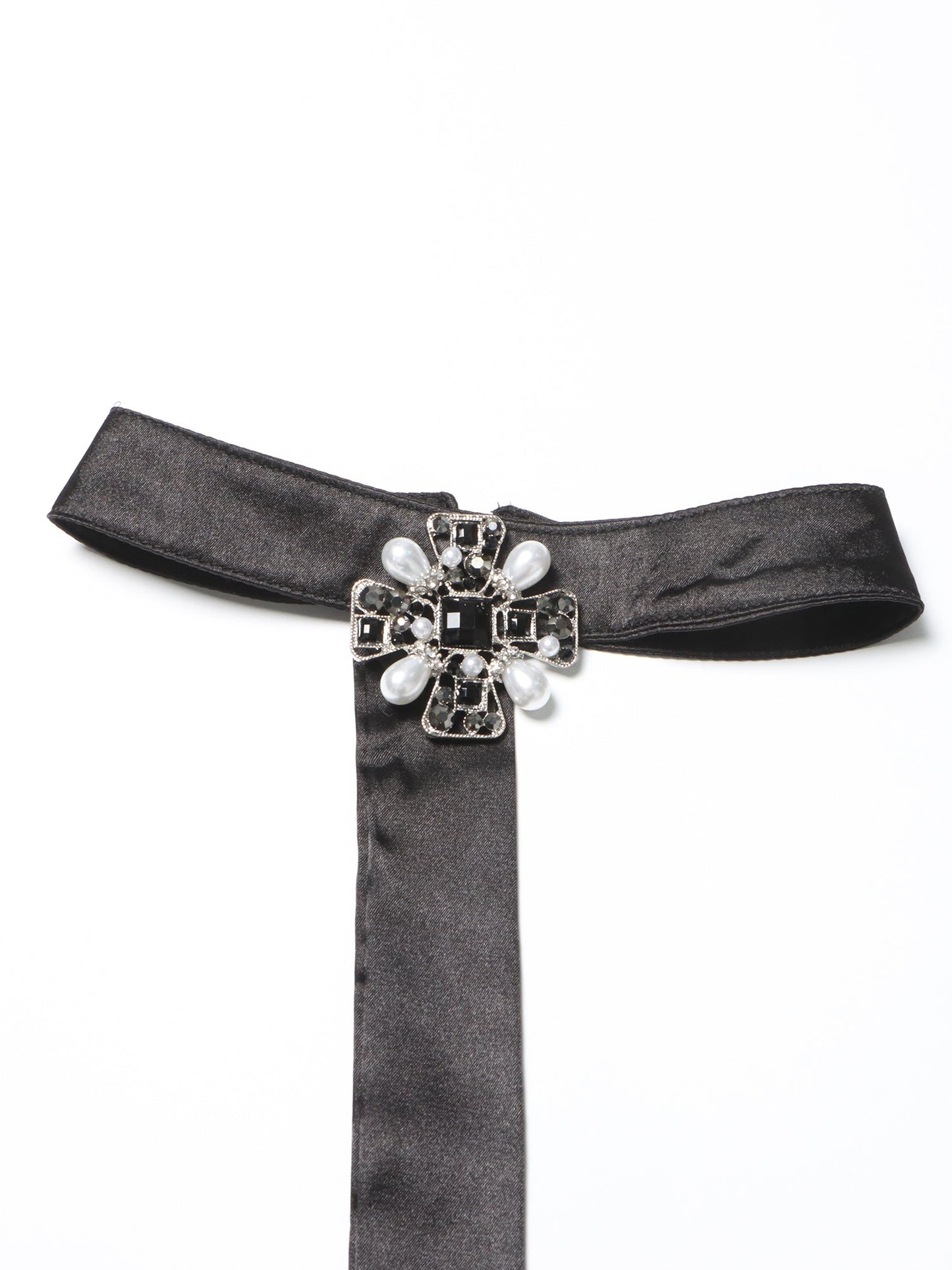 Glamorous Black Tweed Pearl - Embellished Mini Dress - SISPELL