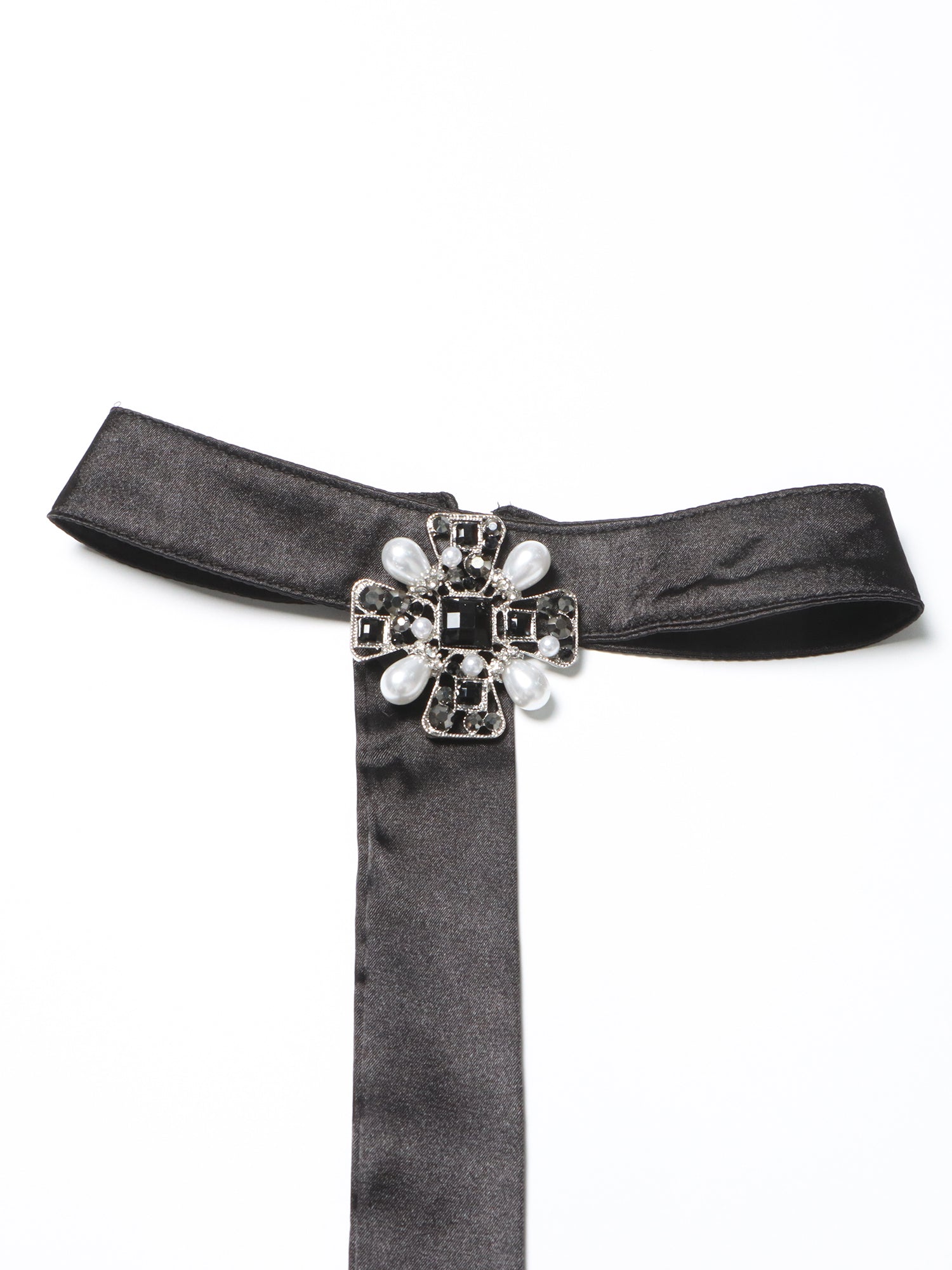 Glamorous Black Tweed Pearl - Embellished Mini Dress - SISPELL