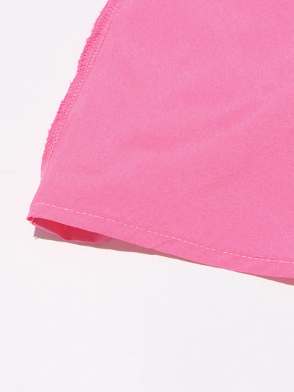 Glamorous Pink Maxi Dress with 3D Floral Appliqués - SISPELL