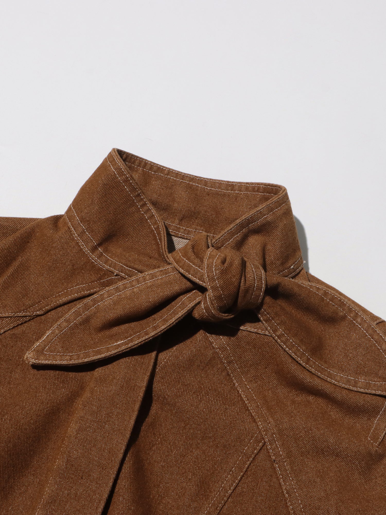 Khaki Cropped Jacket & Wide - Leg Pants Set - SISPELL