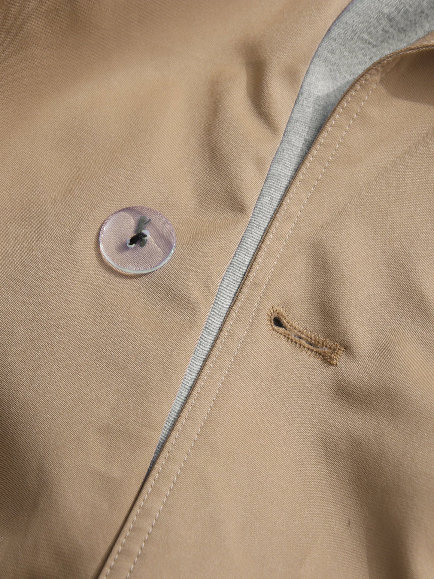 Khaki Hooded Double - Breasted Trench Coat - SISPELL