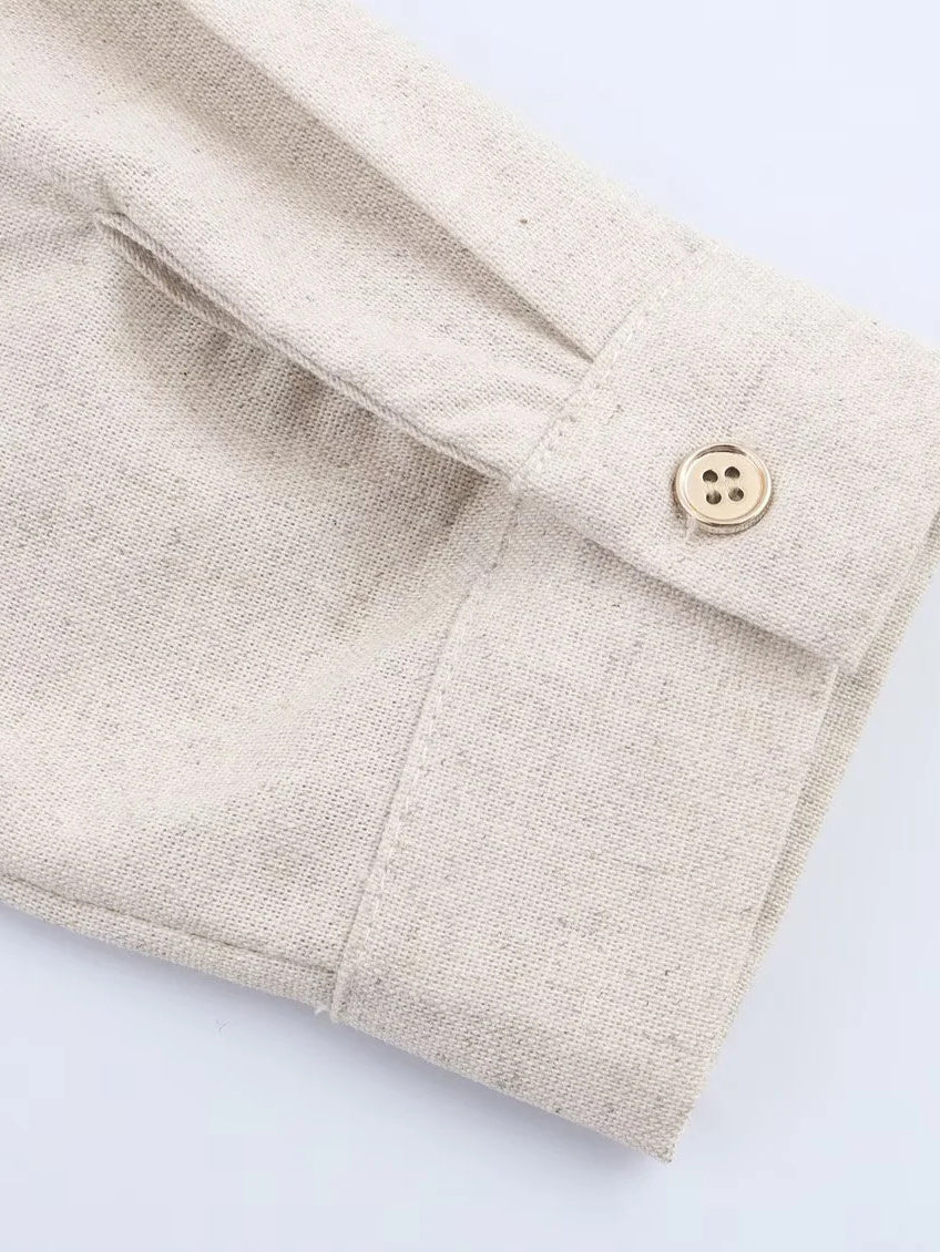 Lapel Solid Patchwork Short Dress - SISPELL