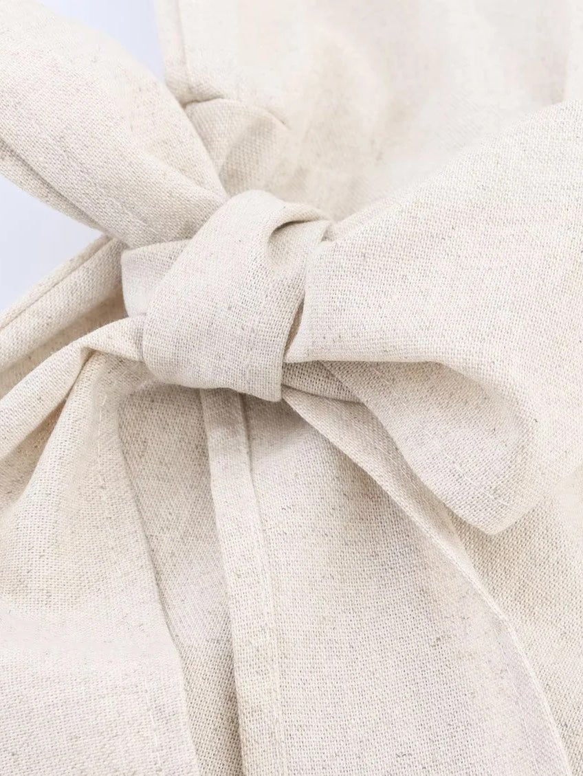 Lapel Solid Patchwork Short Dress - SISPELL