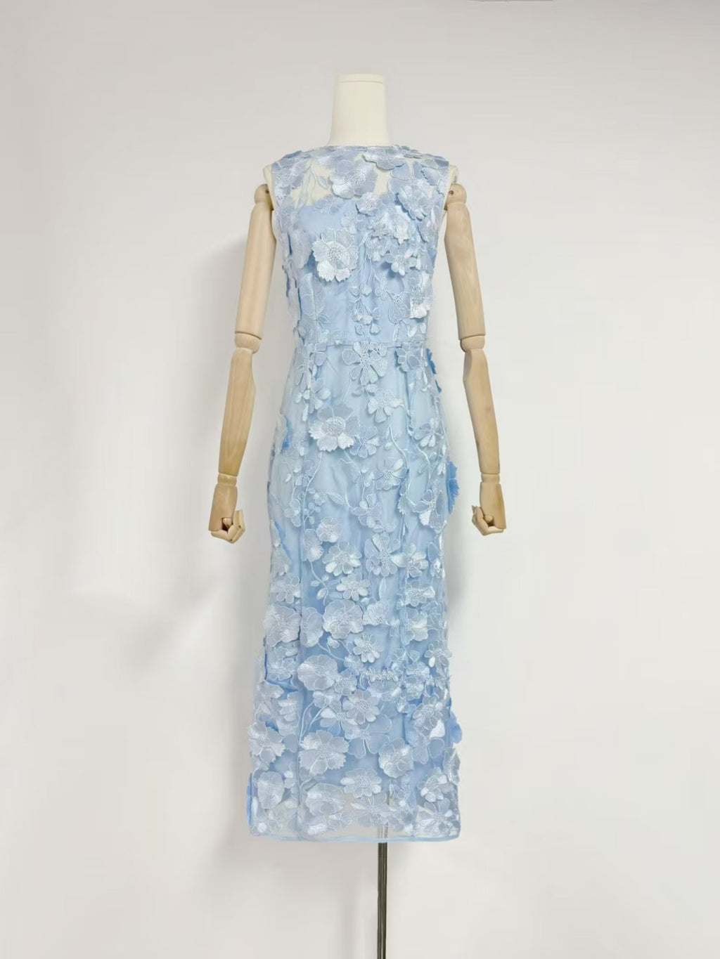 Elegant Patchwork Flower Long Dress