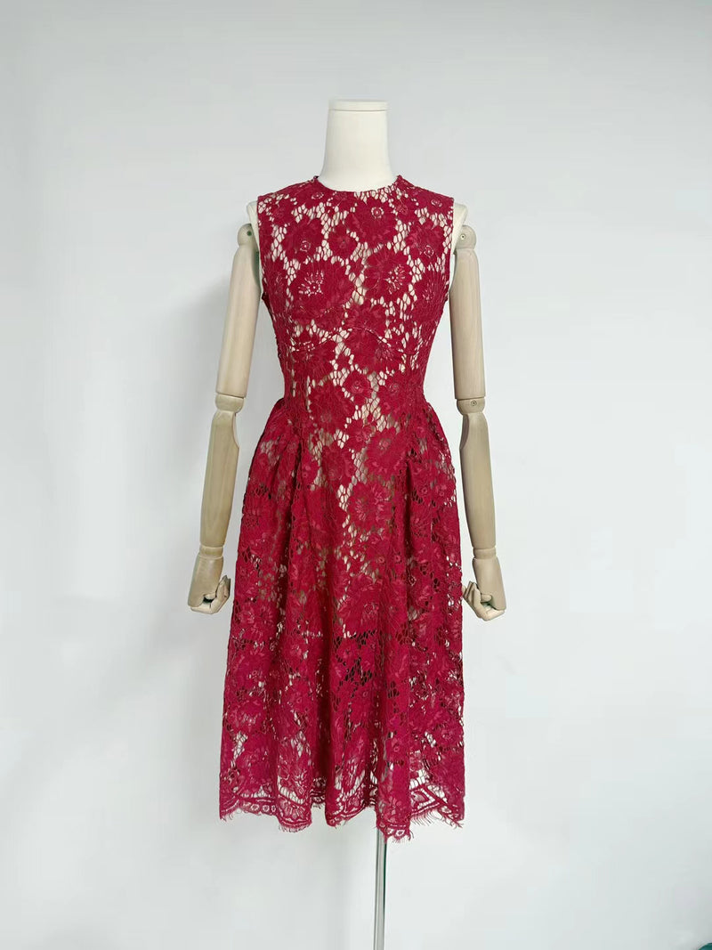Temperament Sleeveless Midi Dress