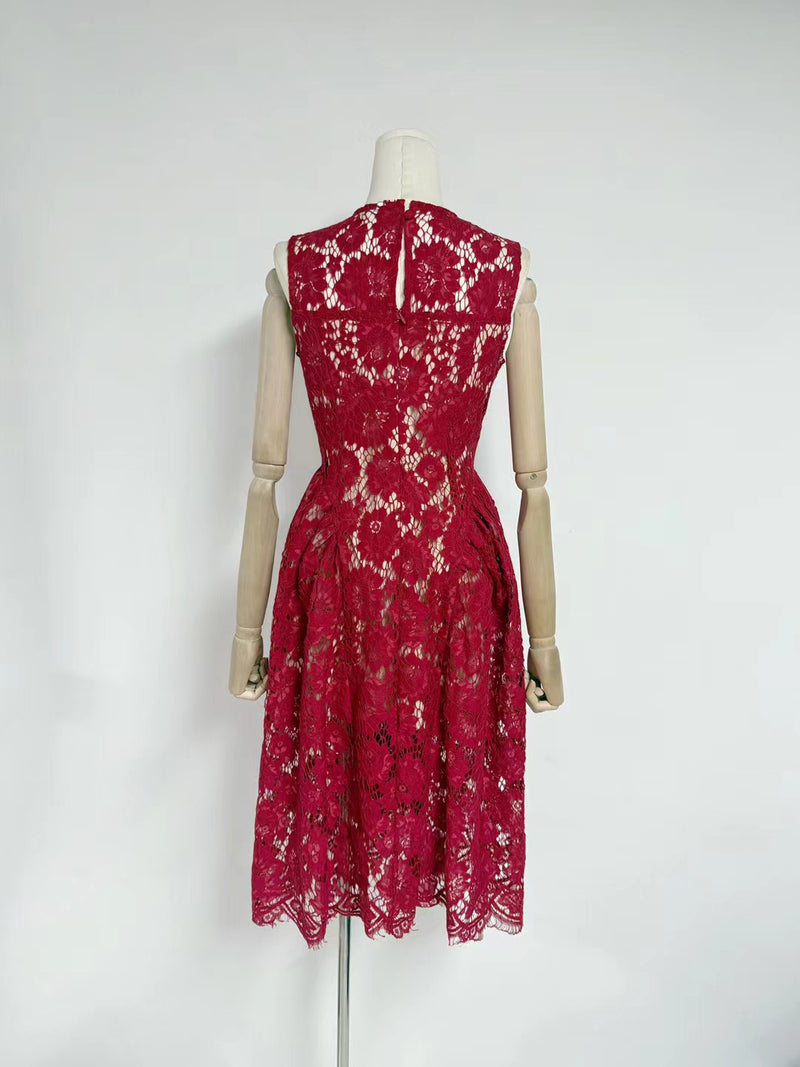 Temperament Sleeveless Midi Dress
