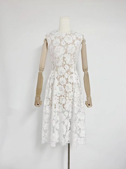 Temperament Sleeveless Midi Dress