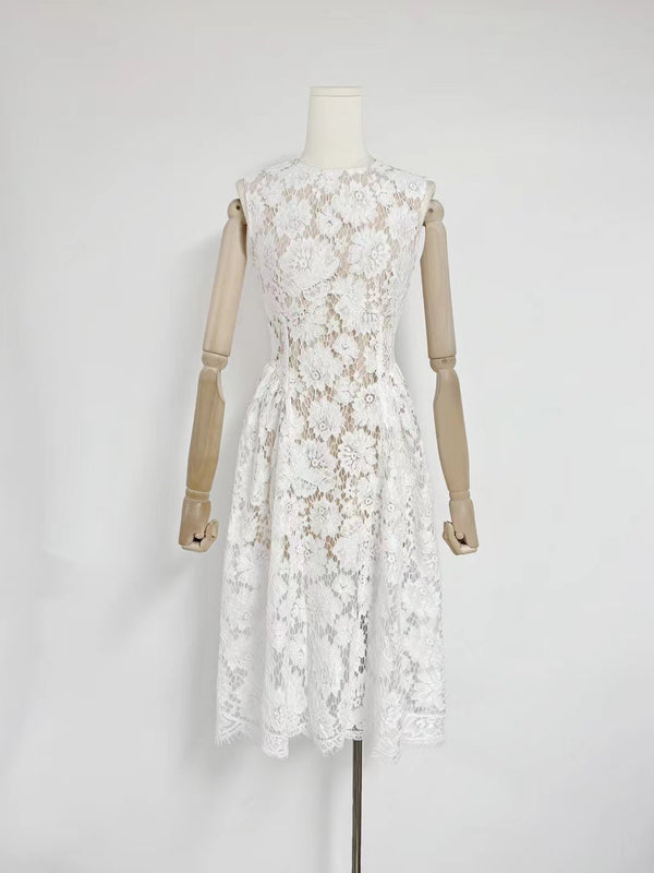 Temperament Sleeveless Midi Dress