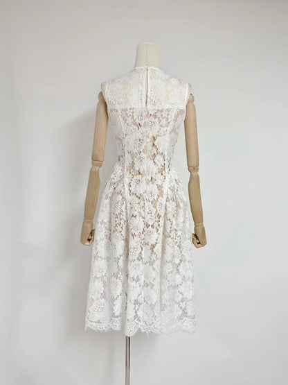 Temperament Sleeveless Midi Dress