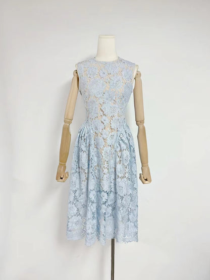 Temperament Sleeveless Midi Dress