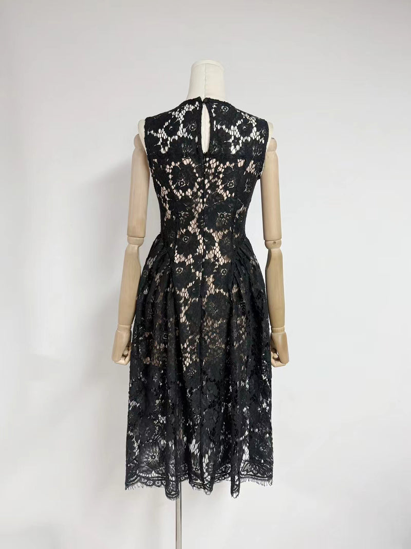 Temperament Sleeveless Midi Dress