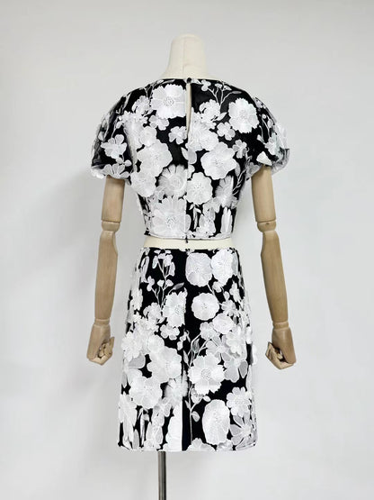 Patchwork Flower Two Piece Set