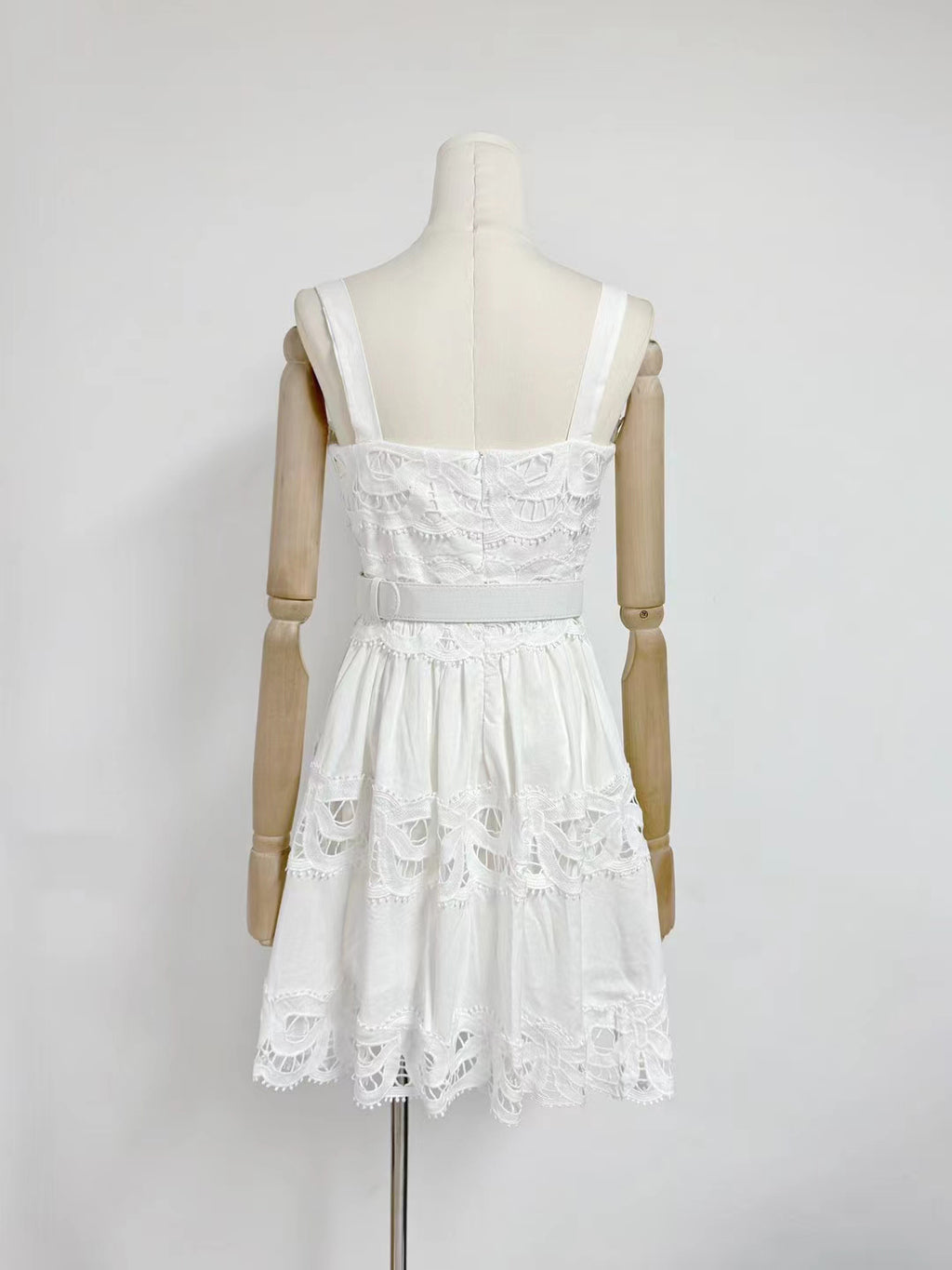 Hollow Out Sleeveless Short Dress