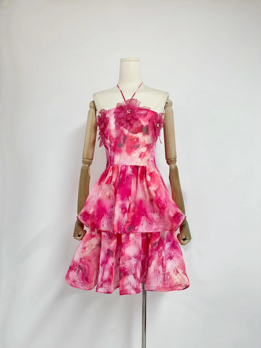 Off Shoulder Ruffles Short Dress