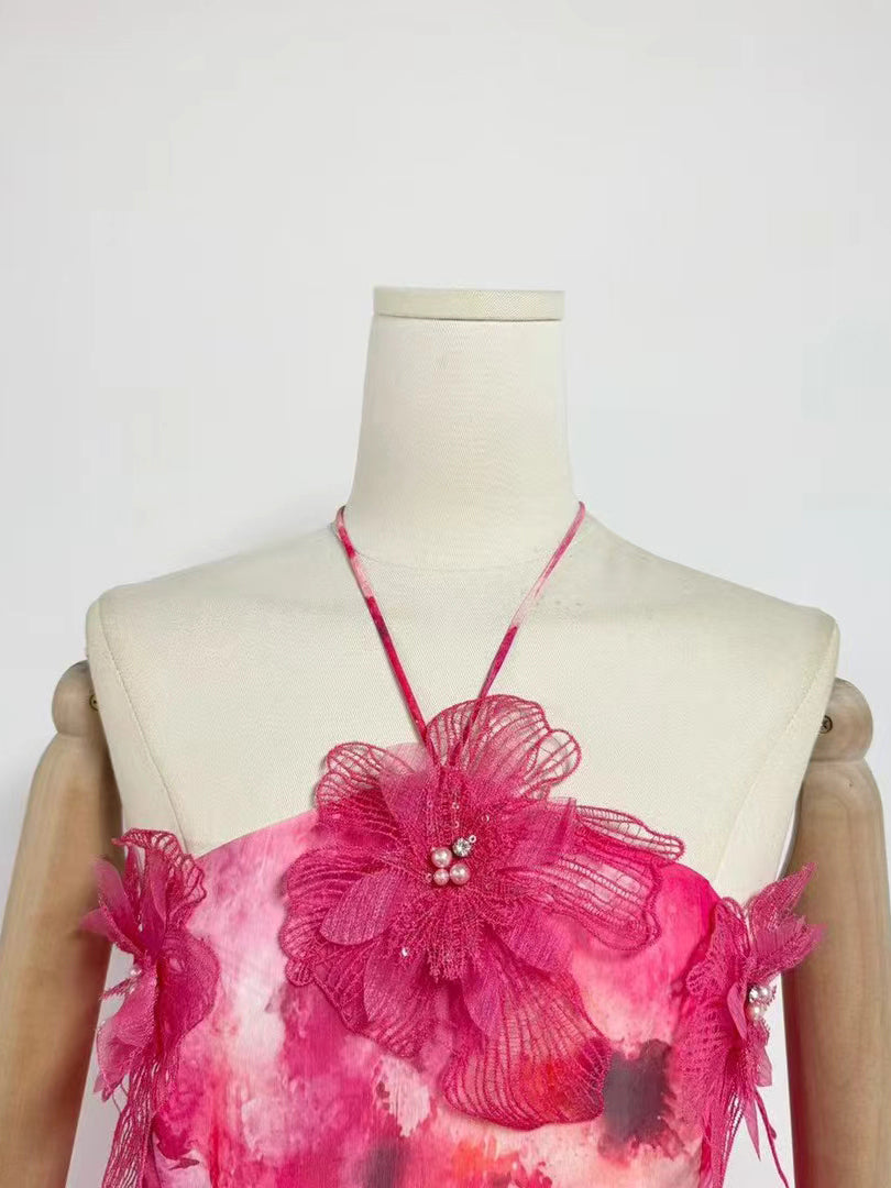 Off Shoulder Ruffles Short Dress