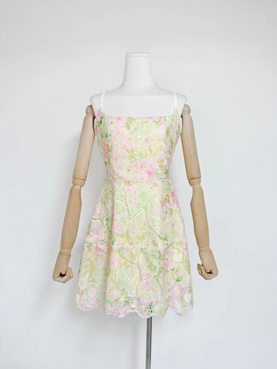 Color Block Strap Short Dress