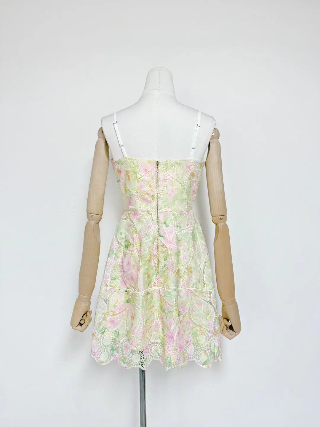 Color Block Strap Short Dress