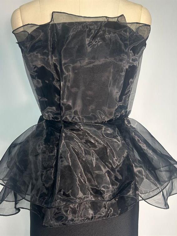 Off Shoulder Mesh Long Dress - SISPELL