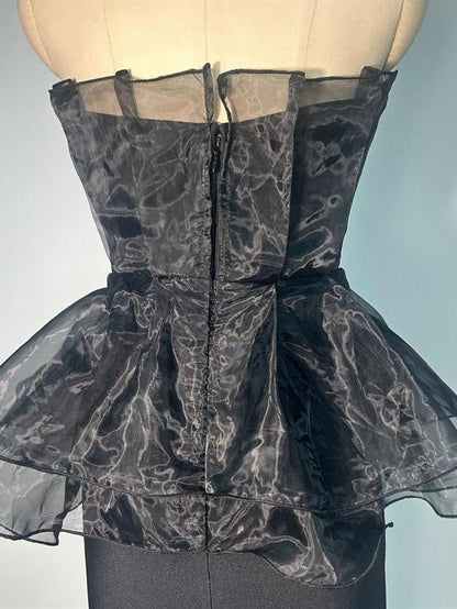 Off Shoulder Mesh Long Dress - SISPELL