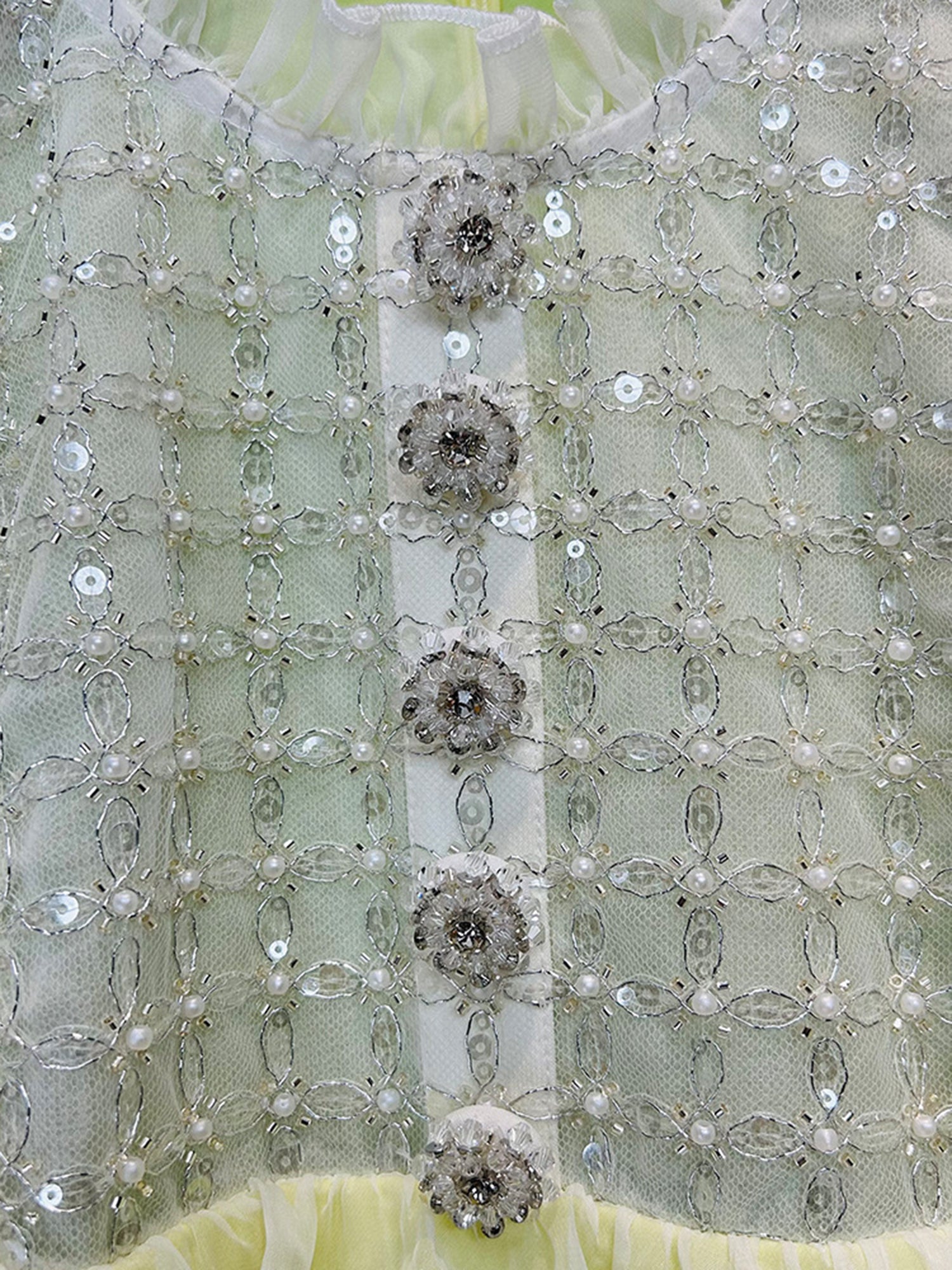 Patchwork Mesh Sequins Solid Short Dress - SISPELL