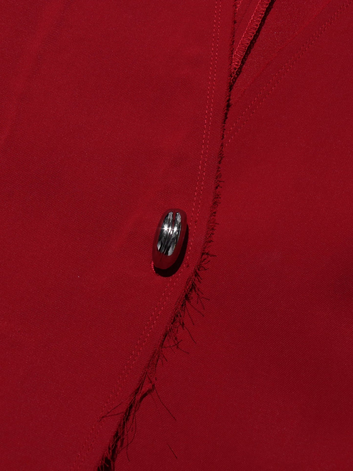 Red Cape - Style Long Jacket with Dramatic Design - SISPELL