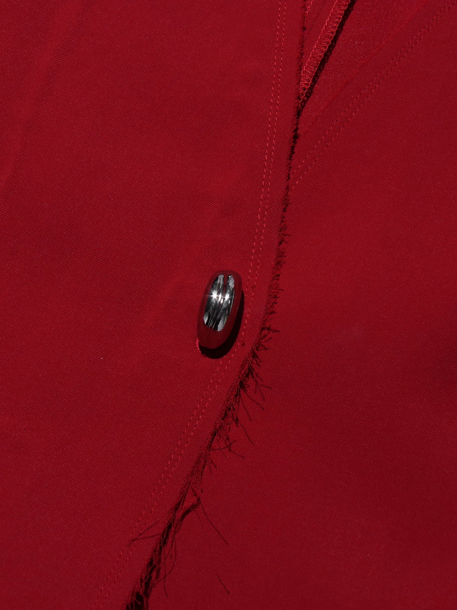 Red Cape - Style Long Jacket with Dramatic Design - SISPELL