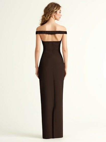 Sexy Mesh Off Shoulder Long Dress - SISPELL