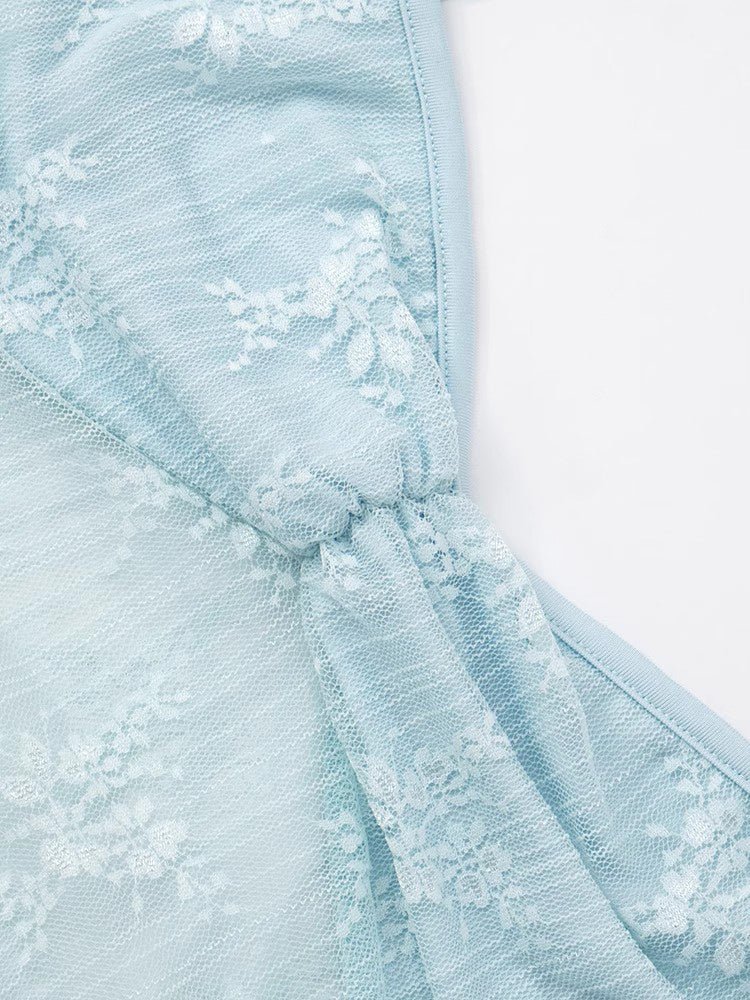 Sexy Mesh Patchwork Strap Long Dress - SISPELL