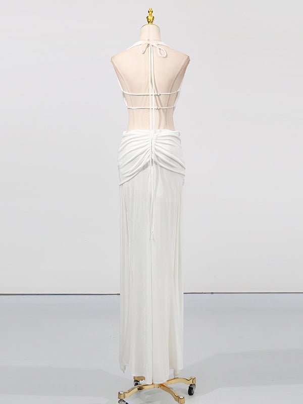 Sexy Off Shoulder Backless Long Dress - SISPELL