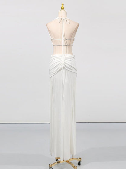 Sexy Off Shoulder Backless Long Dress - SISPELL