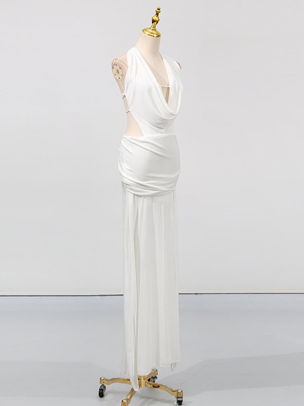 Sexy Off Shoulder Backless Long Dress - SISPELL