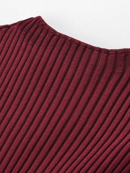 Side Split Hollow Out Midi Dress - SISPELL