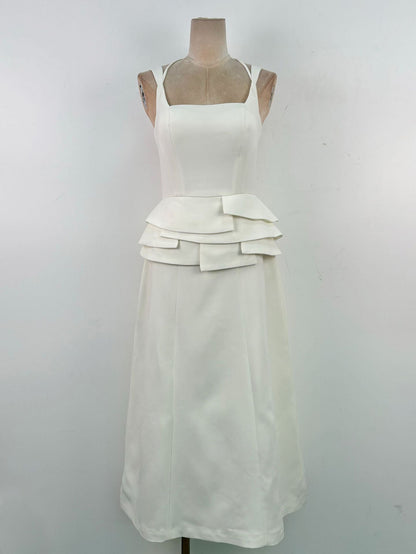 Solid Elegant Sleeveless Long Dress - SISPELL