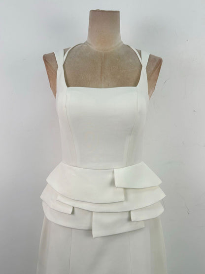 Solid Elegant Sleeveless Long Dress - SISPELL