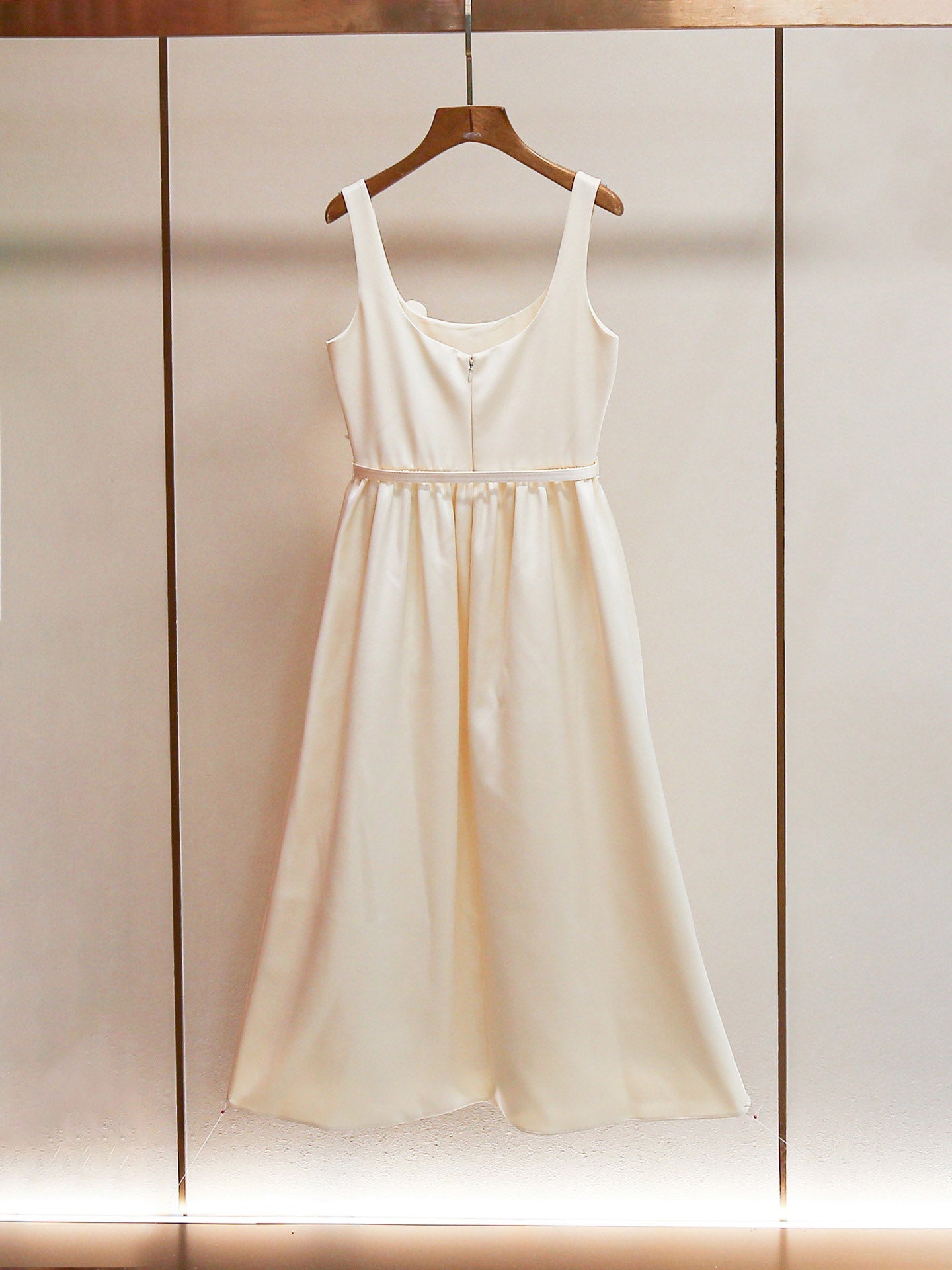 Solid Patchwork Flower Midi Dress - SISPELL