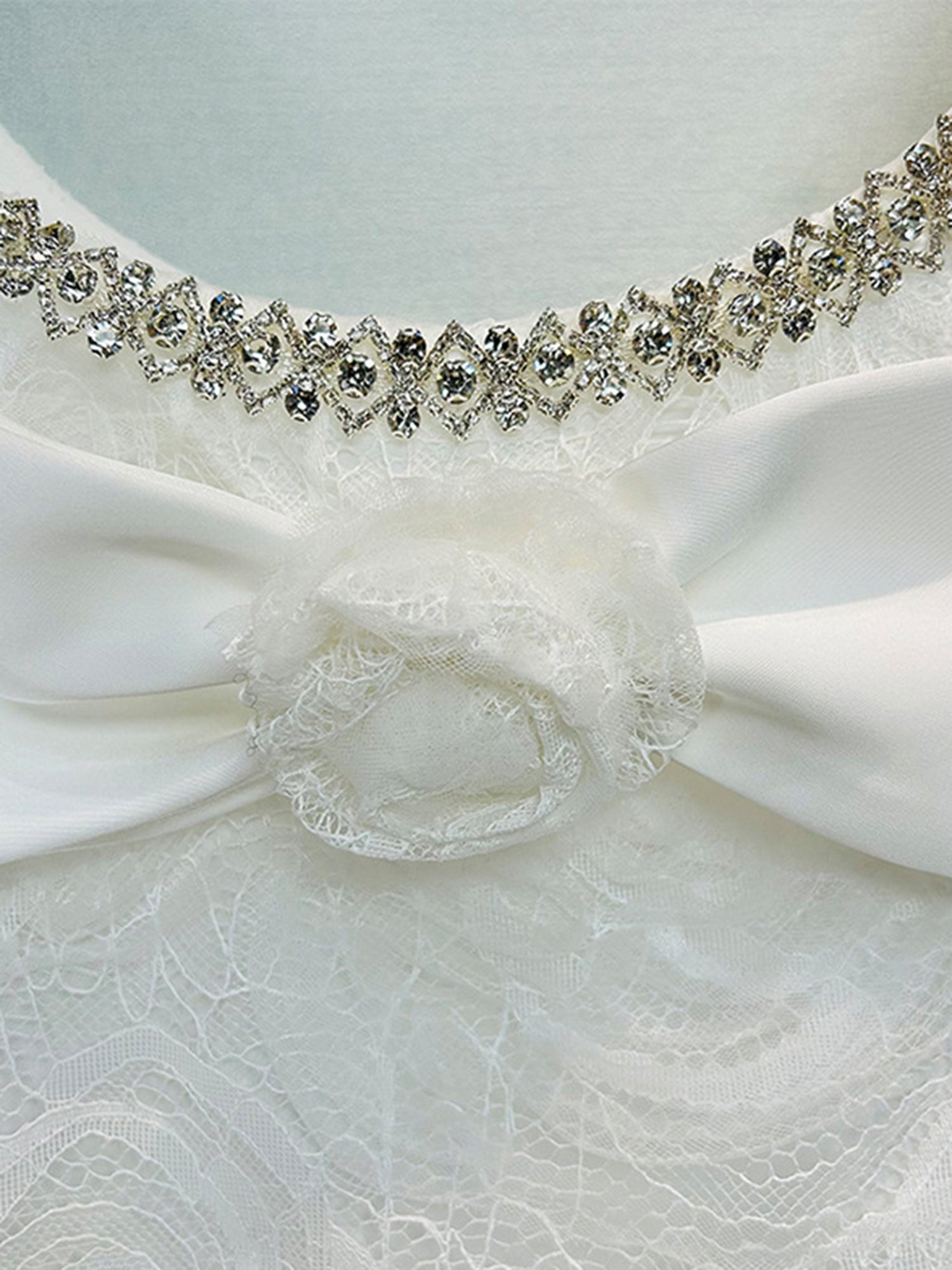 Square Collar Patchwork Diamonds Short Dress - SISPELL