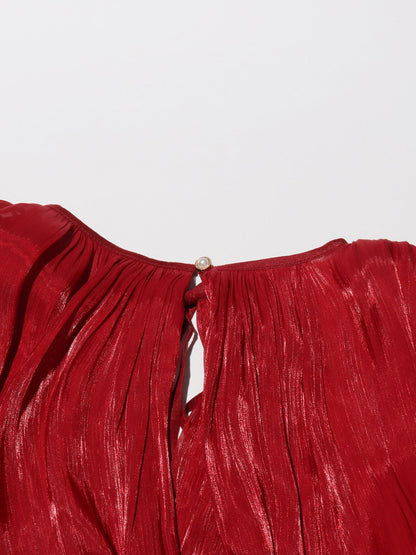 Stunning Red Tie - Neck Wrap Mini Dress - SISPELL