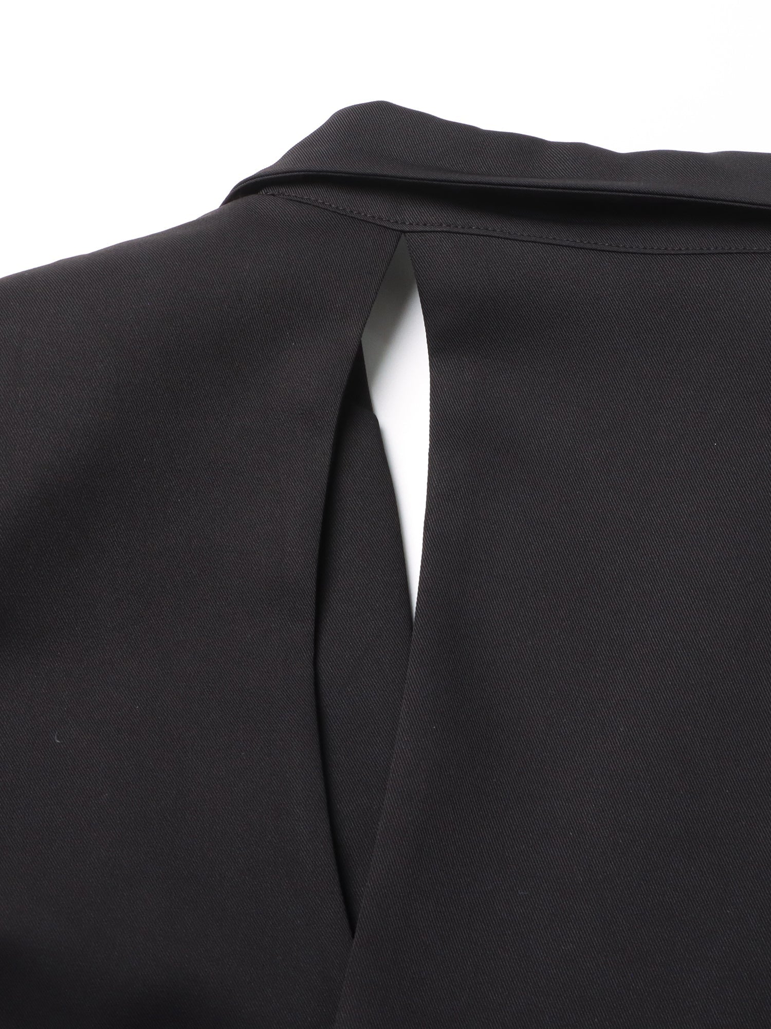 Stylish Black Cut - out Asymmetric Blazer with Belt - SISPELL