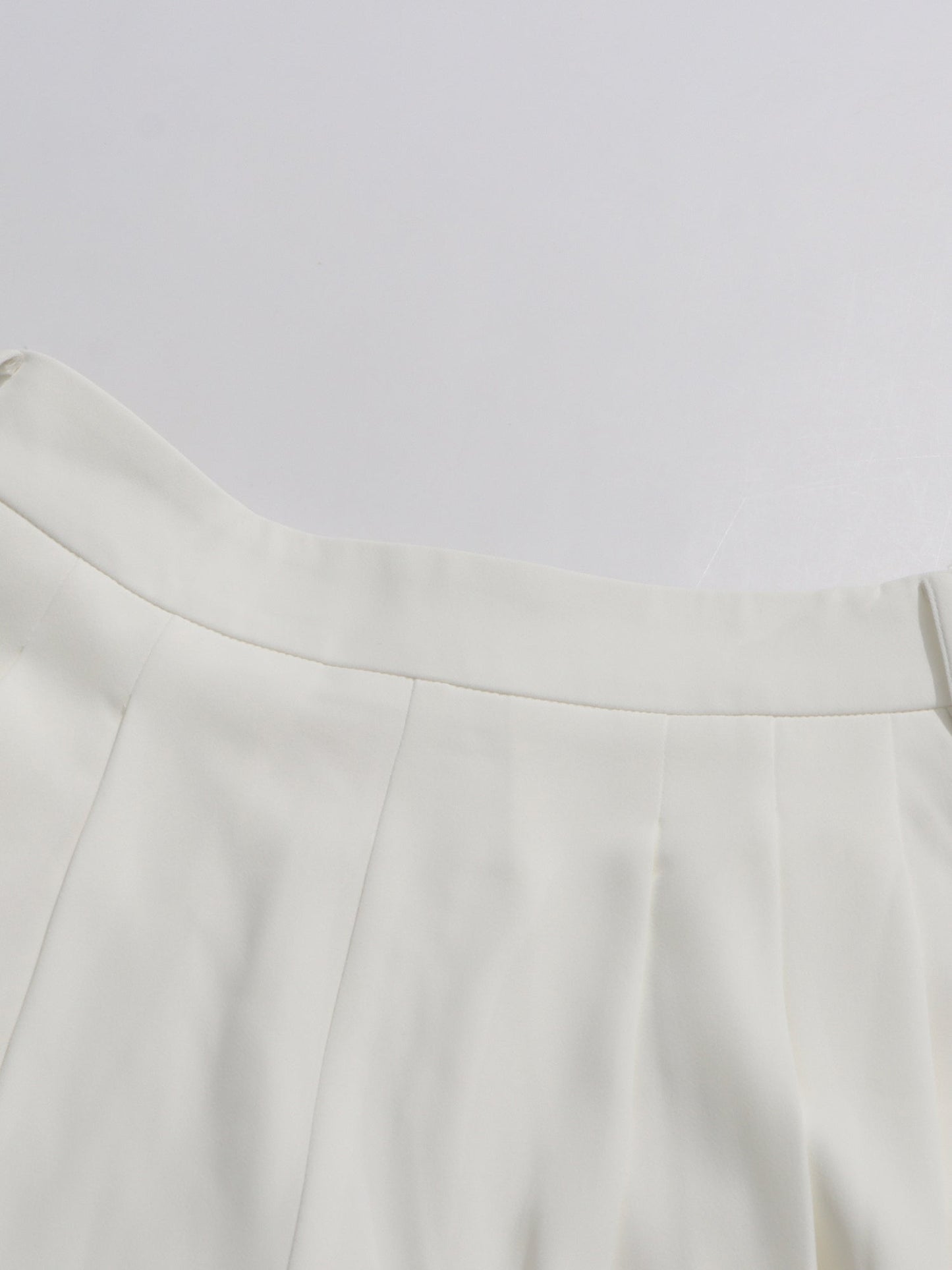 White Lace Bow Blouse & Wide - Leg Pants Two - Piece Set - SISPELL