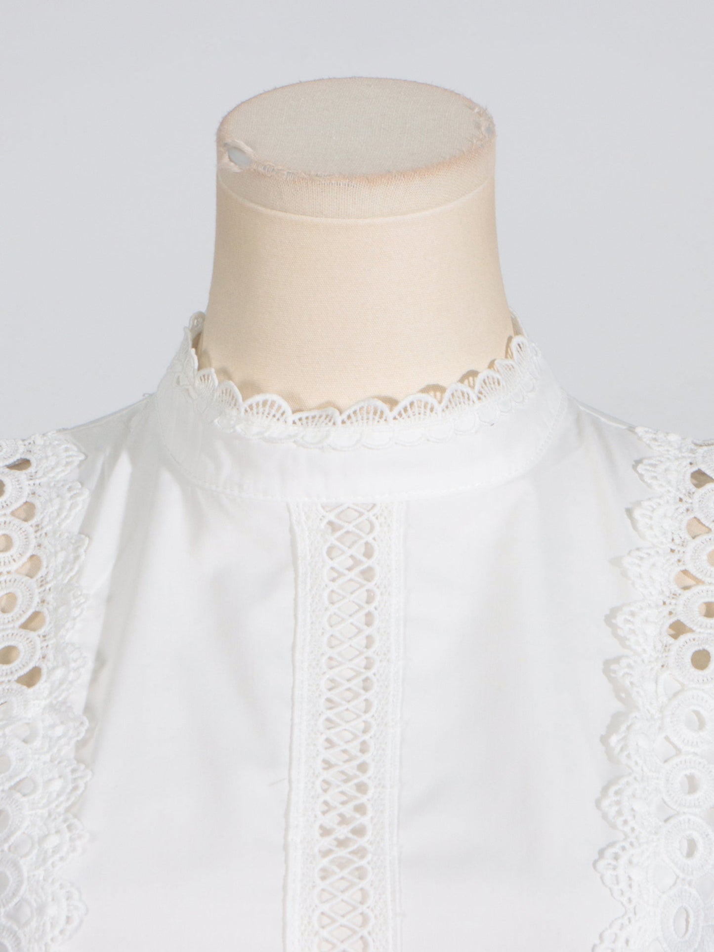 White Lace Sleeveless Midi Dress - SISPELL